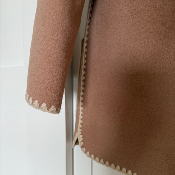 Quince Double Face Merino Wool Scarf Coat - Small - Picture 6 of 8